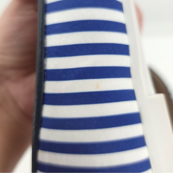 Arcopedico Womens Striped Flats Blue White Satin Slip-on Nautical Beachy Shoe 38 - Picture 13 of 16